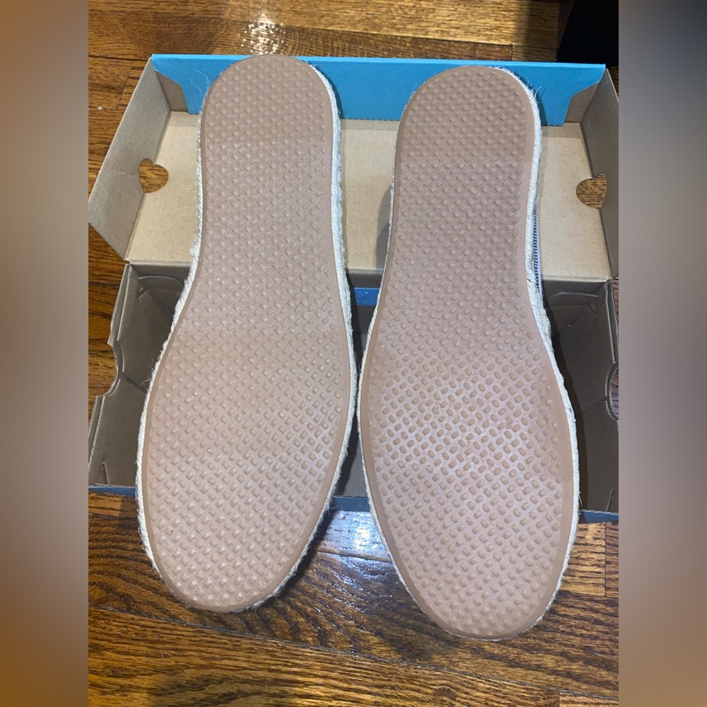 TOMS Alpargata Rope Natural Global Stripe Size 9 BNIB - Picture 6 of 7